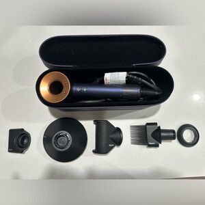 Dyson Supersonic hair dryer and 5 attachments